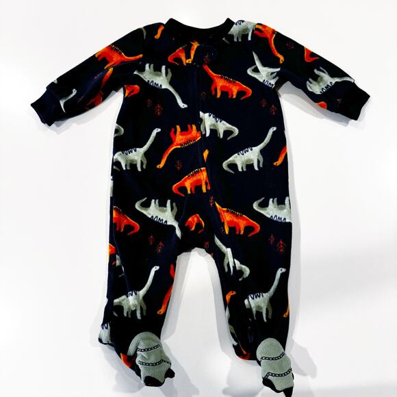 Bundle of (2) Carter's Child of Mine Baby Fleece Footie Pajama Sleepers - Picture 4 of 5